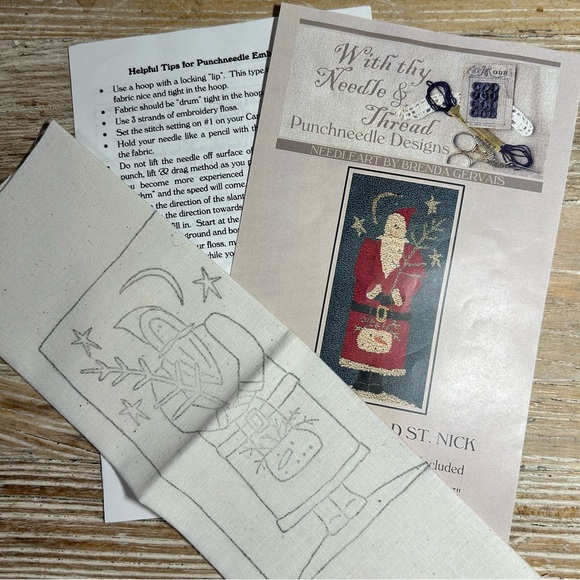 Bundle of 3 With thy needle and thread  punchneedle Christmas designs New & more - Picture 11 of 13